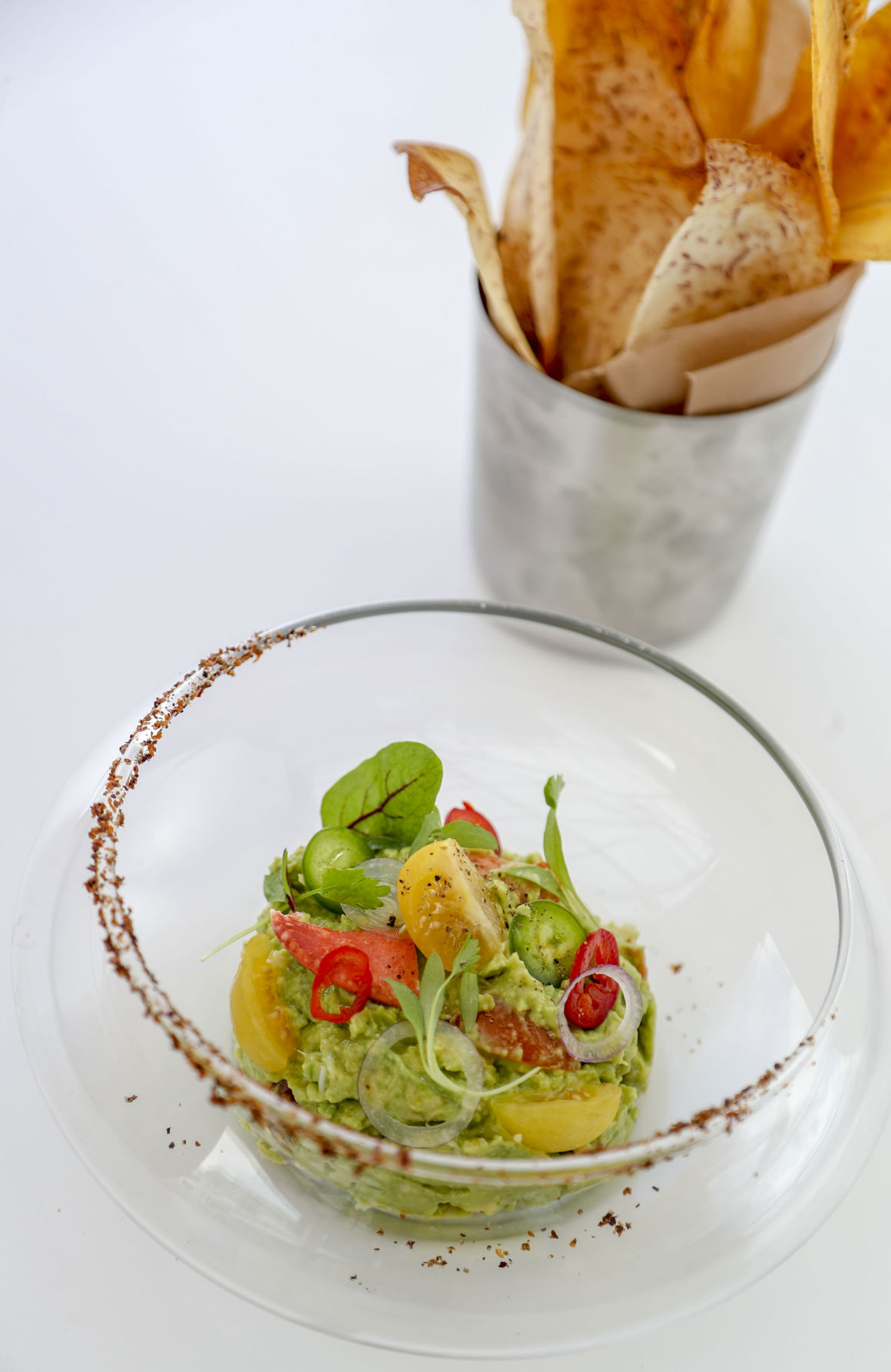 Guacamoles con langosta